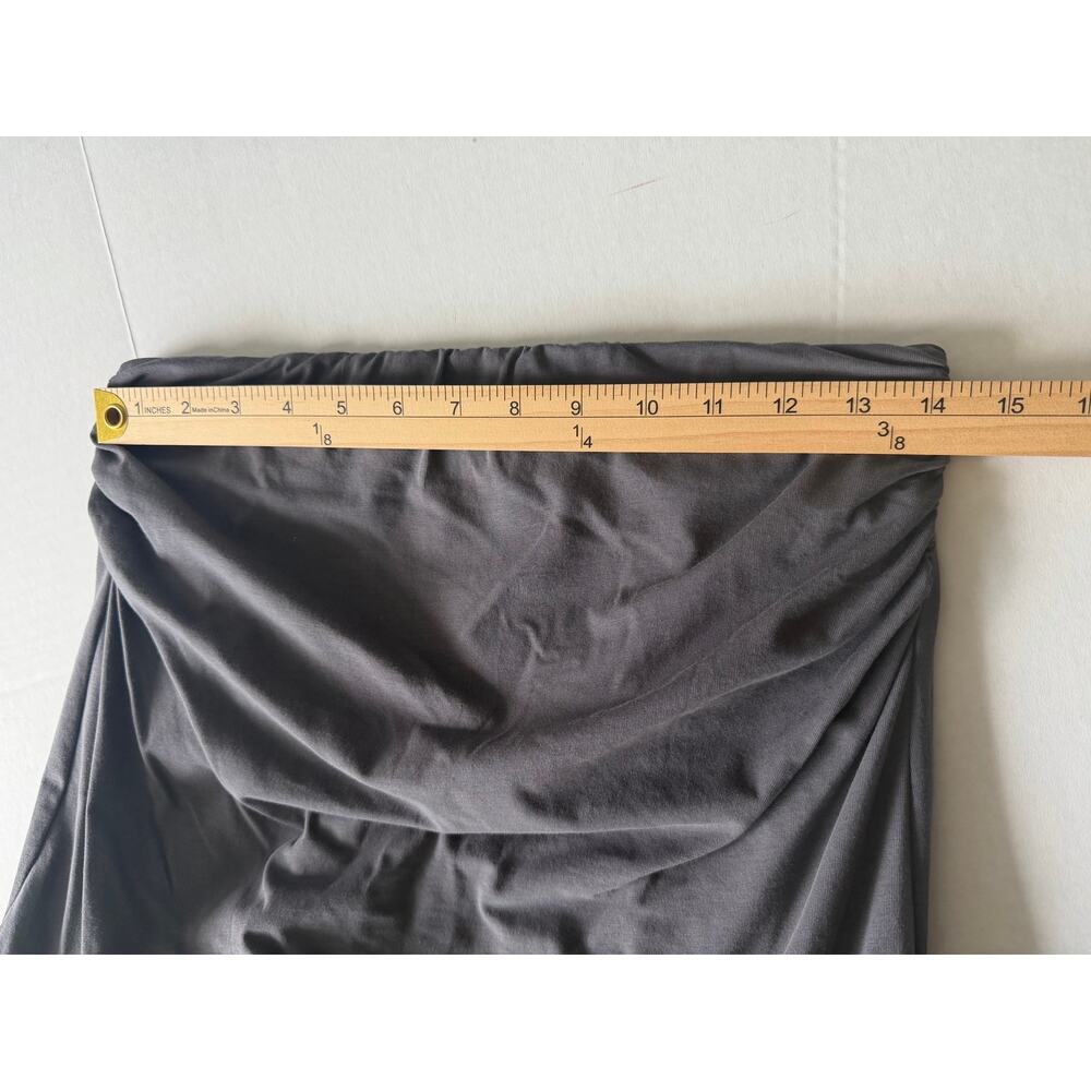 OGL Size M Cotton Ruched Pencil Skirt Pull-on Elastic Waist - Picture 5 of 7